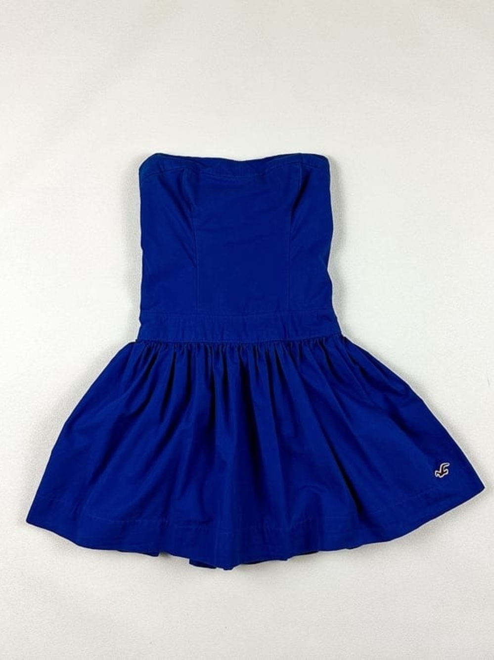 Hollister Royal Blue Strapless Skater Dress
